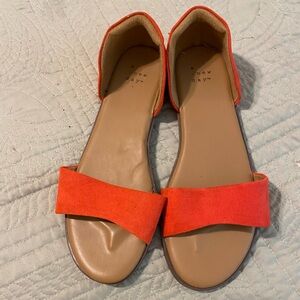 Brand new orange sandals